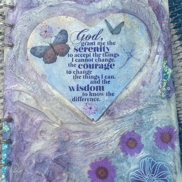 Serenity Prayer Journal, Handmade by Pippy! One of A Kind! Great Recovery Gift❤️ - Picture 2 of 9
